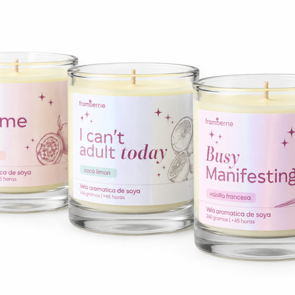 Velas Aromáticas de Soya